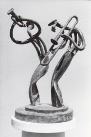Jazzduo 1991, Bronze, 29 cm