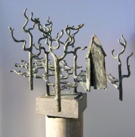 Gartenhaus 2002, Bronze, 39 cm